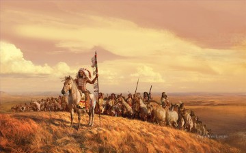 native tribe west America Oil Paintings